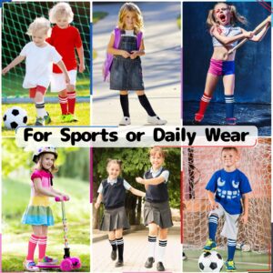 Olreco Toddler Soccer Socks Kids Soccer Socks Girls Soccer Socks Youth Soccer Socks Pink Soccer Socks for Girls Knee High Socks