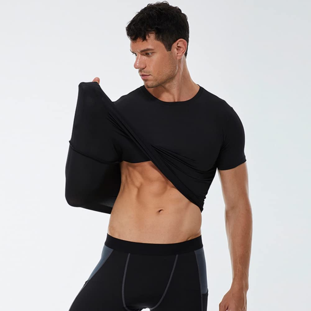 Valcatch 1/2/3 Pack Compression Shirts Men Short Sleeve Moisture Wicking Athletic Workout Shirt Gym Running Base Layer