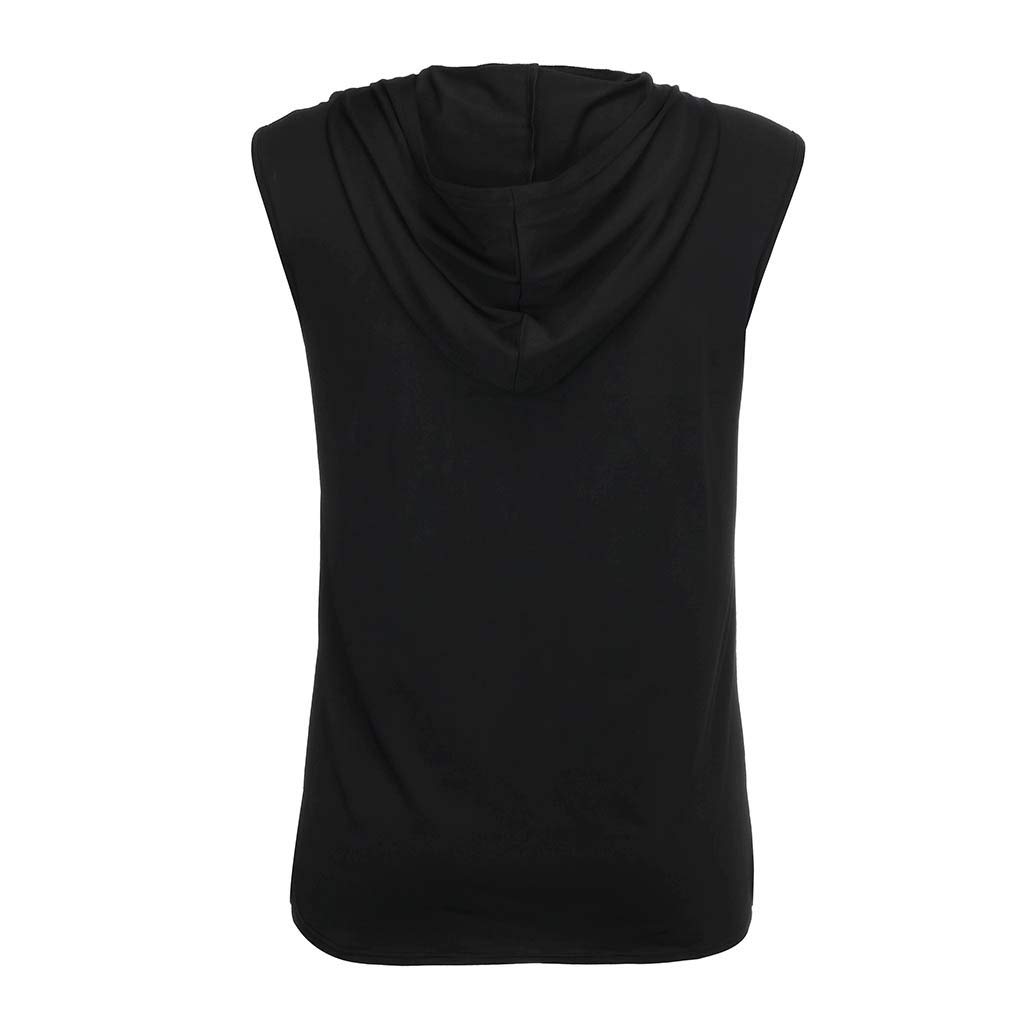 Men's Workout Hooded Tank Tops Sleeveless Gym Hoodies Bodybuilding Muscle Cut Off T-Shirts 2023 Tank Tops Men