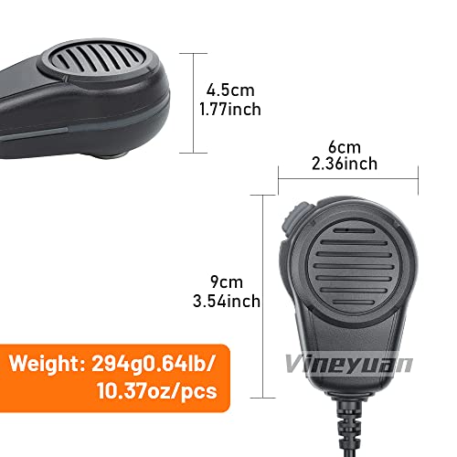 Vineyuan HM-180 8pin Mic Replace EM-48/HS-50/EM101 for ICOM IC-M700 IC-M710 IC-M700 PRO IC-M600 Ham Radio