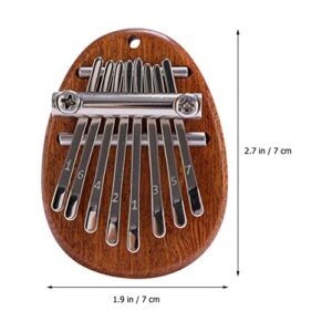 STOBOK Pianos Instrument Mini Kalimba Thumb Piano, 8 Keys Mini Thumb Piano Kalimba Finger Thumb Piano Pocket Kalimba Finger Thumb Piano for Adults Beginners Thumb Mini Piano