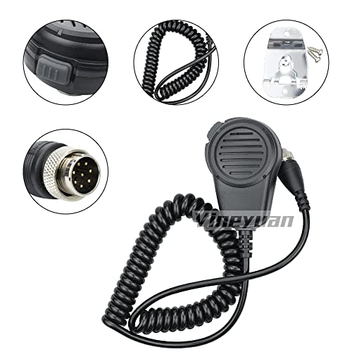 Vineyuan HM-180 8pin Mic Replace EM-48/HS-50/EM101 for ICOM IC-M700 IC-M710 IC-M700 PRO IC-M600 Ham Radio