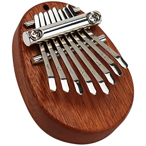 STOBOK Pianos Instrument Mini Kalimba Thumb Piano, 8 Keys Mini Thumb Piano Kalimba Finger Thumb Piano Pocket Kalimba Finger Thumb Piano for Adults Beginners Thumb Mini Piano