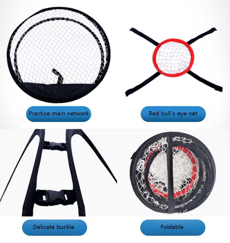 Pop-up Golf Chipping Net，Swinging Rod Hitting Target，Pole Cutting Training Equipment for Outdoor Home Golf Practice