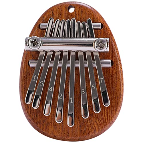 STOBOK Pianos Instrument Mini Kalimba Thumb Piano, 8 Keys Mini Thumb Piano Kalimba Finger Thumb Piano Pocket Kalimba Finger Thumb Piano for Adults Beginners Thumb Mini Piano