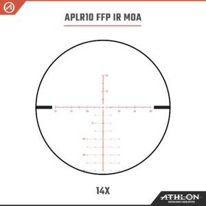 Athlon Optics 215030: Talos BTR 4-14X44, Gen2 Riflescope Direct Dial, Side Focus 30Mm Tube Ffp, Aplr10 Ffp Ir-Moa