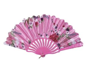 zaego chinese fan new chinese style decor folding fan dance wedding party lace silk folding hand flower fan japanese fan ( color : f , size : 24cm )