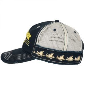 Margaritaville Landshark Lager Logo Distressed Adjustable Hat Navy