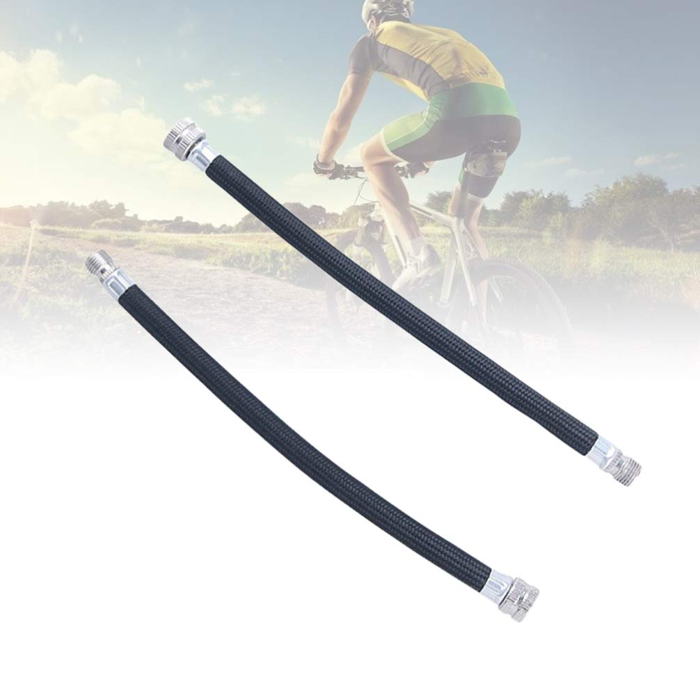 BESPORTBLE 2pcs Car Valve Extension Bike Pump Adaptor Pump Extension Hose Pump Hose Extension Hose Pumps Pump Holder Extension Tire Valve Adaptor Schrader Valve Extension Pump Seat Riding