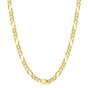 PDTJMTG 925 Sterling Silver Figaro Chain 3MM, 4MM, 5.5MM Diamond-Cut Figaro Link Chain Necklace for Men Women 18, 20, 22, 24, 26 Inch (Chain Length: 18 Inches, Chain Width: 4MM-gold)