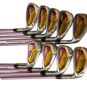 ENEMO Women Golf Clubs 4 Star Honma Beres S-07 Full Set Driver + Fairway Woods + Irons + Putter L Flex Graphite Shaft with Head Cover