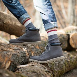 Great Northern Men's Grey Winter Boot Socks | Size 10-13 (Grey (4 Pairs))