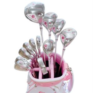 ENEMO New Womens Golf Clubs DAIWA Full Set 12 Pcs Graphite Driver+Fairway Wood+Hybrid+Iron+Putter Golf Clubs Flex L with Bag