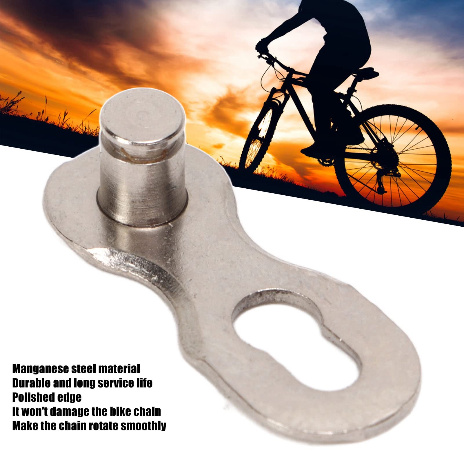 Bike Missing Chain Link, Bike Repair Kit 10 Pairs Of 11 Speeds Reusable Silver Bike Msising Chain Link Manganese Steel Bike Quick Release Bike Chain Link Connector Used For Mountain Biking Road Bikes