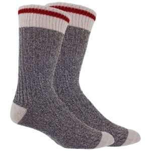 Great Northern Men's Grey Winter Boot Socks | Size 10-13 (Grey (4 Pairs))