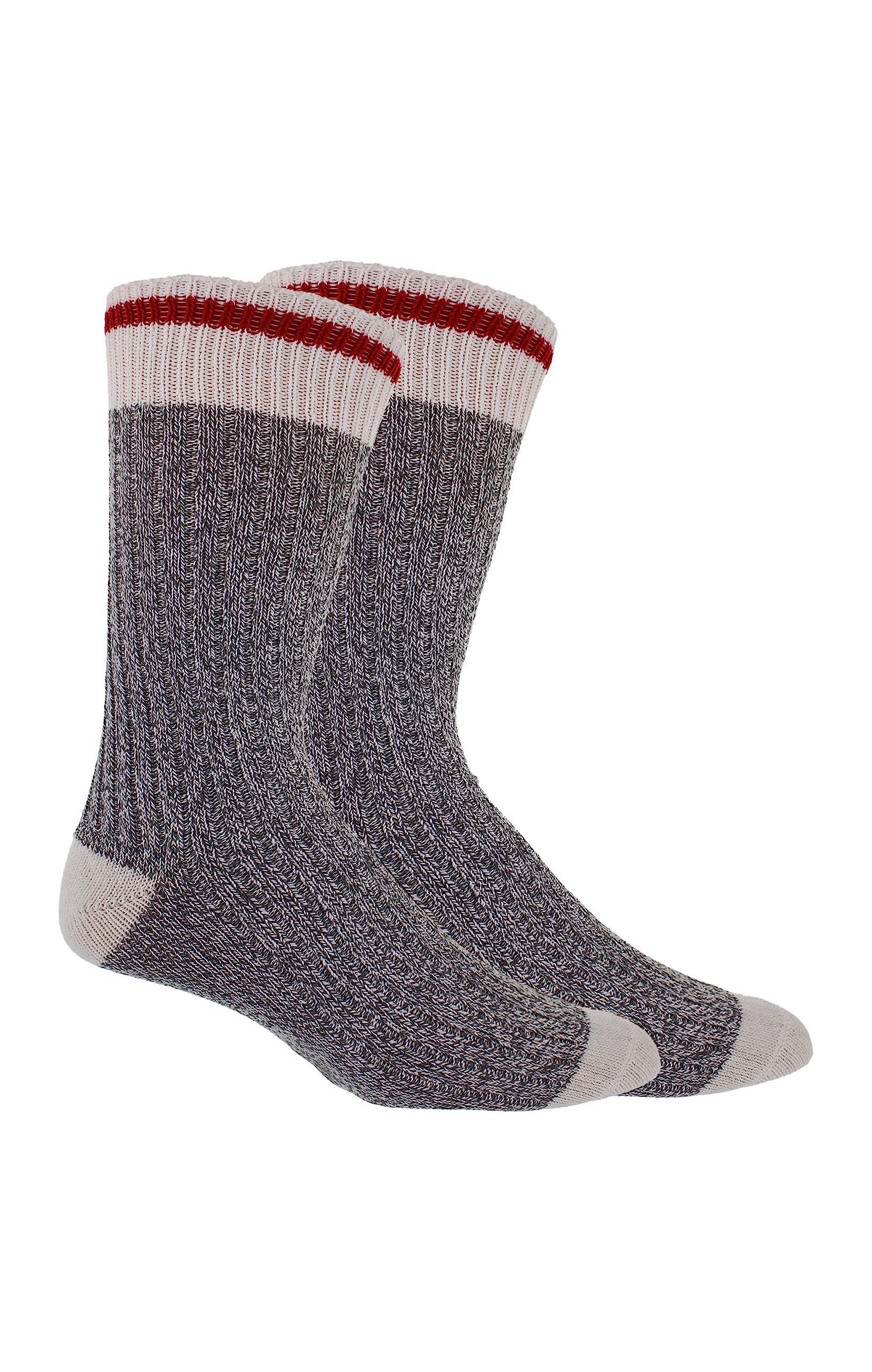 Great Northern Men's Grey Winter Boot Socks | Size 10-13 (Grey (4 Pairs))