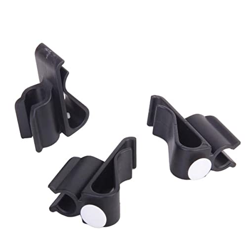 barenx 3pcs Black Plastic Golf Stock Clamp 7 X 4.1 X 2.5 Cm