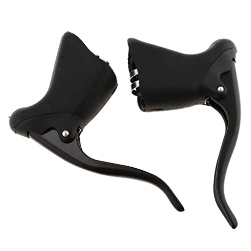 barenx 1 Pair Alloy Road Bike Racing Brake Lever Replacement Black