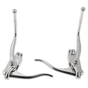 barenx Pair of Road Bike Racing Brake Dual Levers Handles for Bent Drop Bar