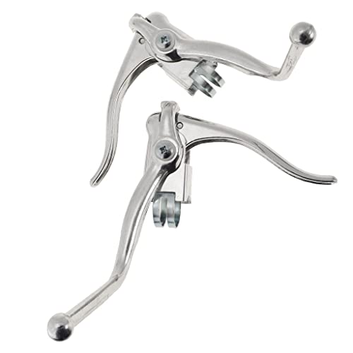 barenx Pair of Road Bike Racing Brake Dual Levers Handles for Bent Drop Bar