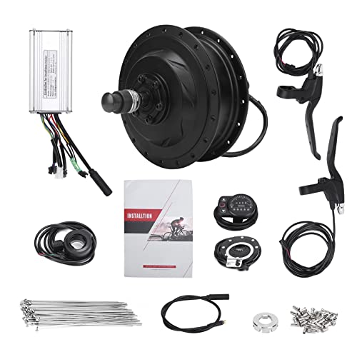 Electric Bicycle Conversion Kit,36V 500W Rear Wheel Hub Motor Electric Bicycle Conversion Kit with KT‑900S Display Meter for 12G Wheel (26 inches 12G Spokes)