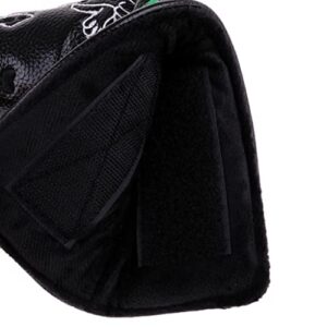 pistro PU Leather Golf Putter Head Covers Headcover Universal Fits All Brands Blade - Black Dog