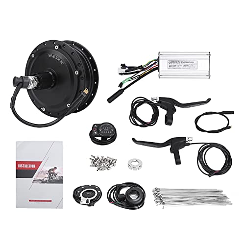 Electric Bicycle Conversion Kit,36V 500W Rear Wheel Hub Motor Electric Bicycle Conversion Kit with KT‑900S Display Meter for 12G Wheel (26 inches 12G Spokes)