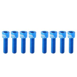 barenx 8x blue rustproof road mountain bike bicycle headset stem bolts screw m5x17