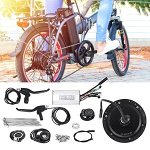 Electric Bicycle Conversion Kit,36V 500W Rear Wheel Hub Motor Electric Bicycle Conversion Kit with KT‑900S Display Meter for 12G Wheel (26 inches 12G Spokes)