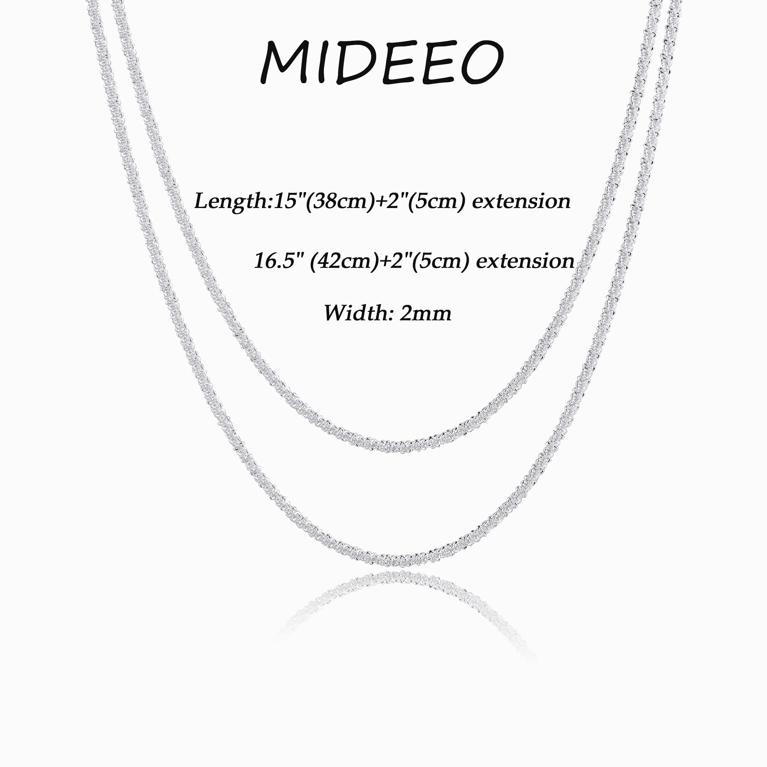 MIDEEO Gold Layered Necklace for Women 14K Gold Plated Layered Necklace Set Silver Necklace Simple Layering Set Women Jewelry Gift