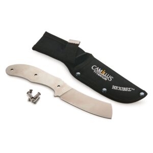 camillus hopper fixed blade knife for hunting and fishing - unfinished kit – handle material sold separately