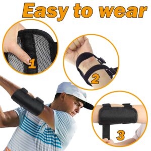 SAEBEL Golf Training Aid Elbow Brace Corrector with Tick Sound Notification for Men Women Correct Swing Posture