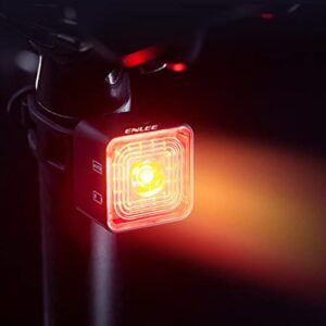 BESSTUUP Riding Light Front and Rear Sets of Lights Brake Warning Rear Bike Light Easy Install USB Rechargeable Brake Sensing Light for Bicycle Road Cycling - E105R Rear