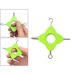 BESSTUUP Portable 4-in-1 Fishing Puller Knot Tool Fish Hook Knottting Tackle