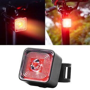 BESSTUUP Riding Light Front and Rear Sets of Lights Brake Warning Rear Bike Light Easy Install USB Rechargeable Brake Sensing Light for Bicycle Road Cycling - E105R Rear