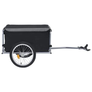 CUMYZO Bike Cargo Trailer with Removable Cargo Compartment and Weather-Resistant Cover, Loading Bike Trailer Storage Cart with Reflectors for Carrying Groceries, Camping Gear 53.5"x28.3"x22.8"