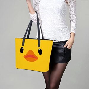 Womens Handbag Duck Leather Tote Bag Top Handle Satchel Bags For Lady