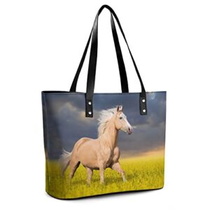 Womens Handbag Horse Leather Tote Bag Top Handle Satchel Bags For Lady