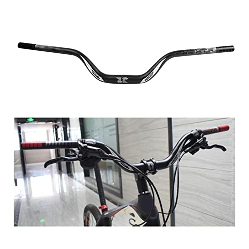 BESSTUUP 2 Piece Mountain Bike Handlebar Down Hill Extra Long Riser Bar 720 / 780mm Parts