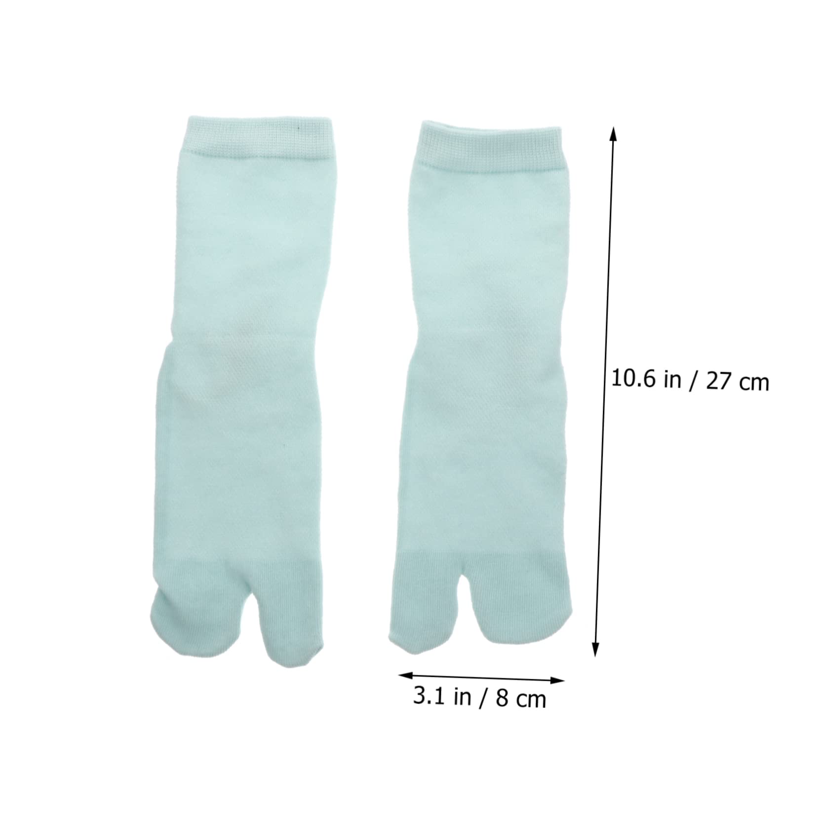 SOIMISS 2 Pairs Two Toe Socks Girl Clothing Sports Clothing Green Slippers for Women No- Show Liner Socks Shoes Big Toe Style Tabi Socks Adorable Socks Toe Socks Wear-Resistant Socks Miss