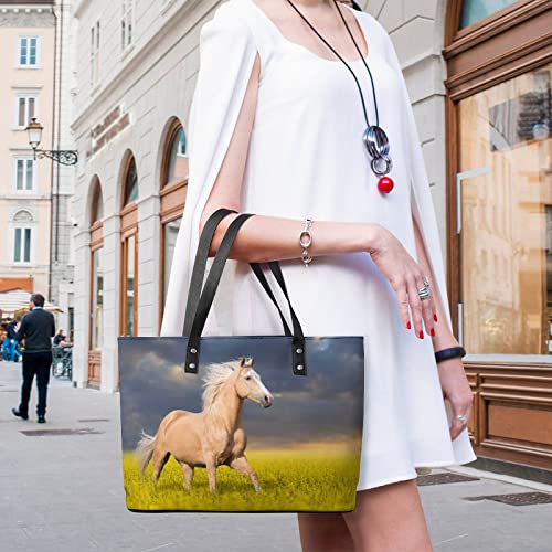 Womens Handbag Horse Leather Tote Bag Top Handle Satchel Bags For Lady