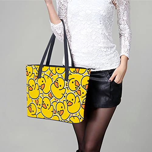 Womens Handbag Duck Leather Tote Bag Top Handle Satchel Bags For Lady