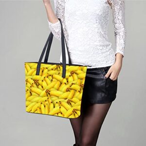 Womens Handbag Banana Leather Tote Bag Top Handle Satchel Bags For Lady