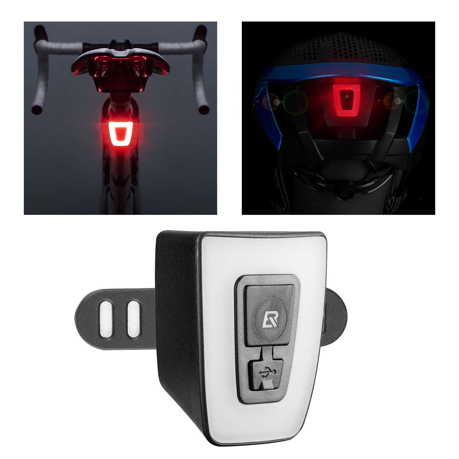 BESSTUUP Bicycle Helmet Taillight USB Rechargeable LED Road Super Bright Warning Rear Bike Light Taillight Rear Lights MTB Bike Lamp