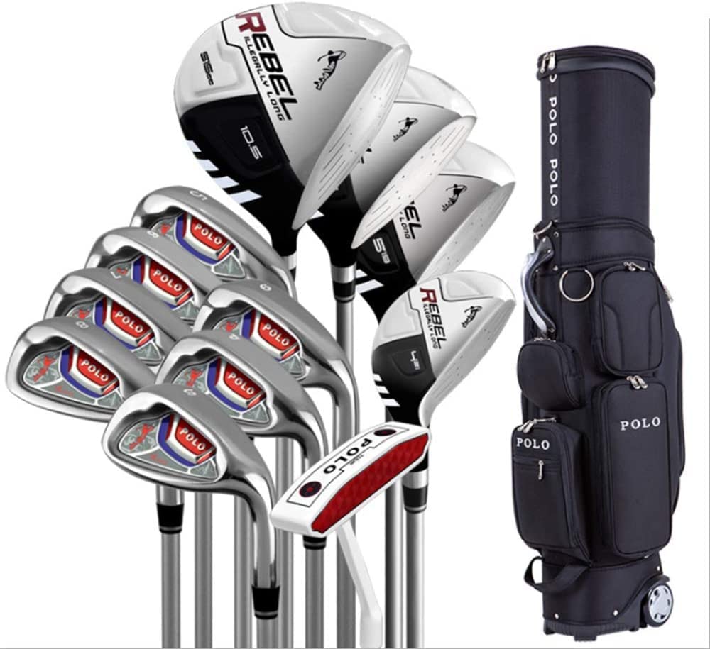 LIHONK Polo New Golf Clubs, Sets of Clubs, Men's Full Set of Clubs, Beginners Practice Clubs