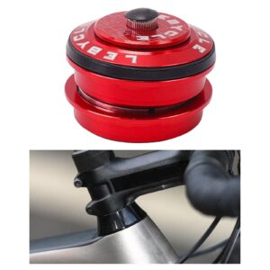 BESSTUUP Bike Fork Headset, CNC High Precision Machining 34mm 41.8mm 44mm 50.6mm 52mm 55mm 56mm Bike Headset Bearings Bicycle Accessory - 44-44MM Red