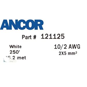 Ancor Boat Shore Duplex Cable 121125 | 10/2 AWG 250 FT Marine Wire