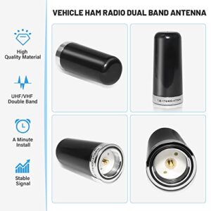 Anina Car Mobile Ham Radio NMO Mount Antenna Dual Band VHF UHF 136-174 MHz 400-470 MHz Antenna for Ham Amateur Radio Midland Radio W/NMO Rain Cap