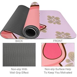 Yoga Mat, Yoga Mats for Home Workout, Workout Mat, Exercise Mats, Pilates Mat, Cute Pig