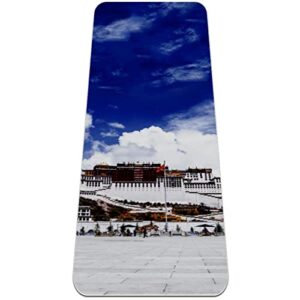 Yoga Mat, Yoga Mats for Home Workout, Workout Mat, Exercise Mats, Pilates Mat, Sky Scenery Architecture